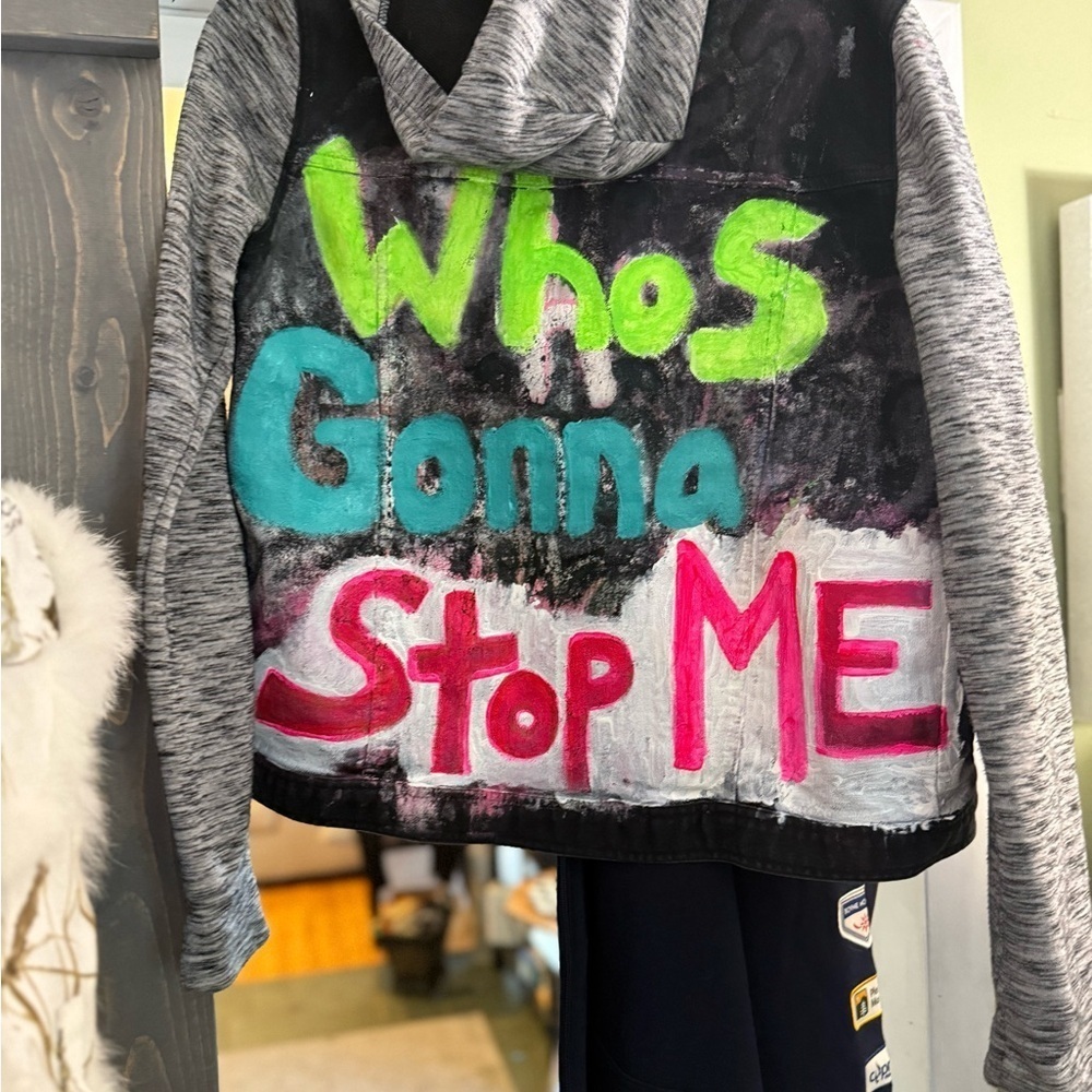 Custom Painted Hoodie Jacket